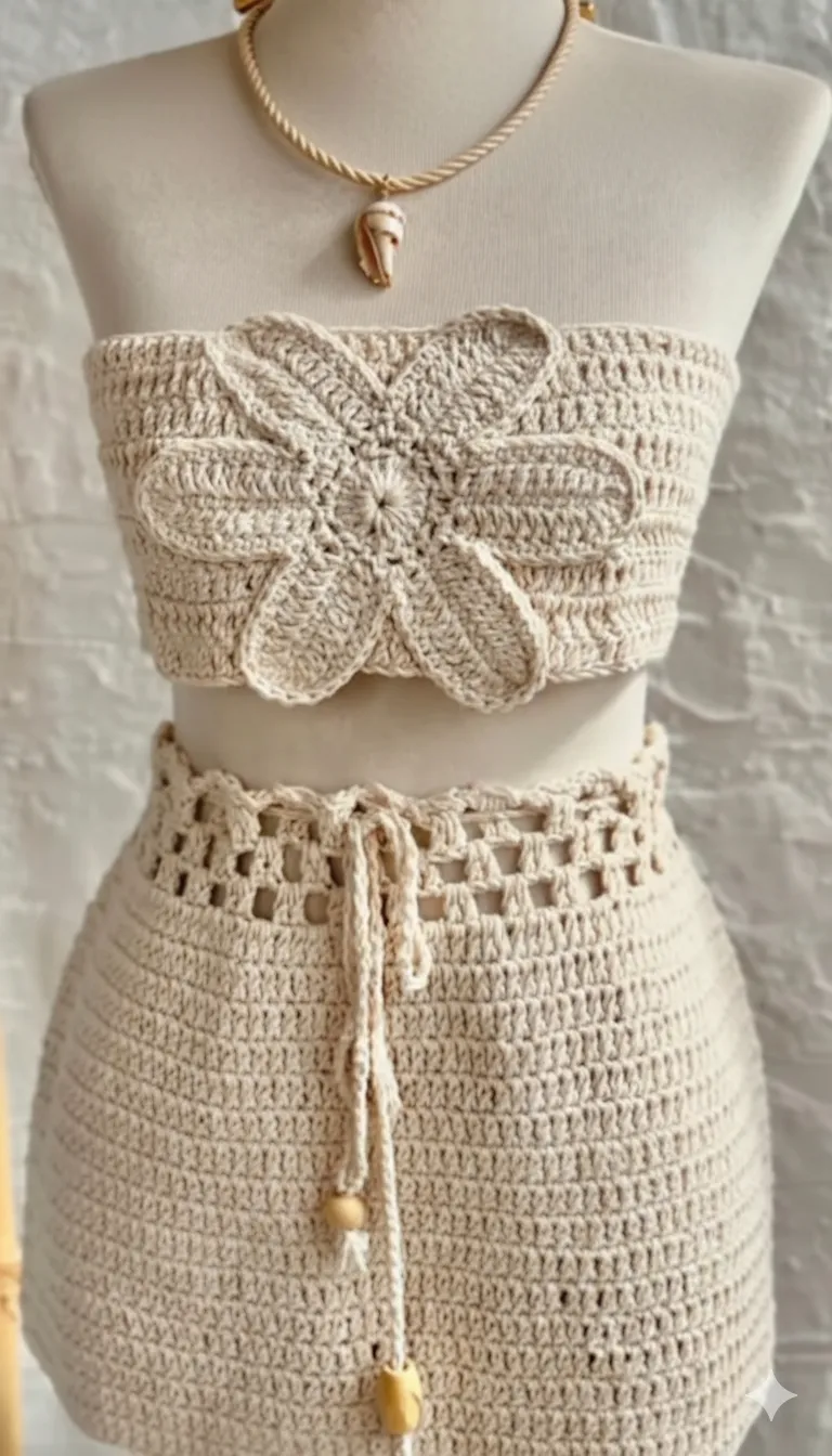 Vestido de crochê
